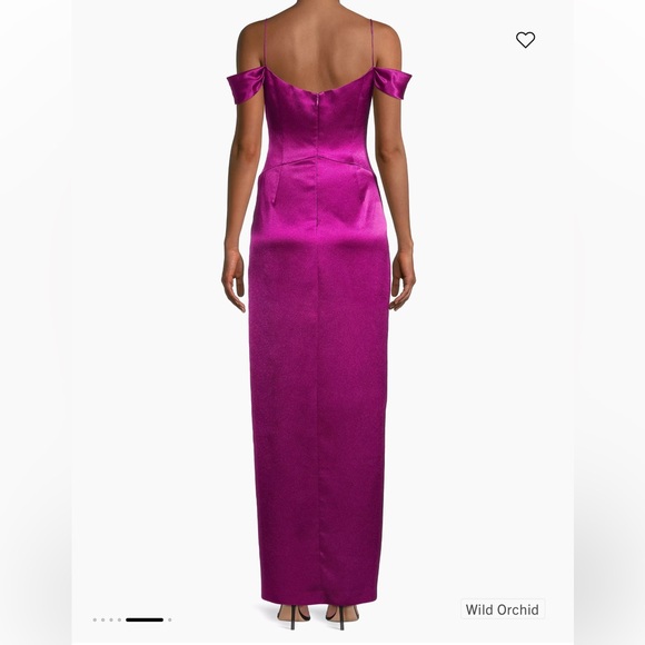 Stunning Aidan Mattox Off the Shoulder Gown. Worn once. Size 8! + Garment bag - Picture 3 of 7